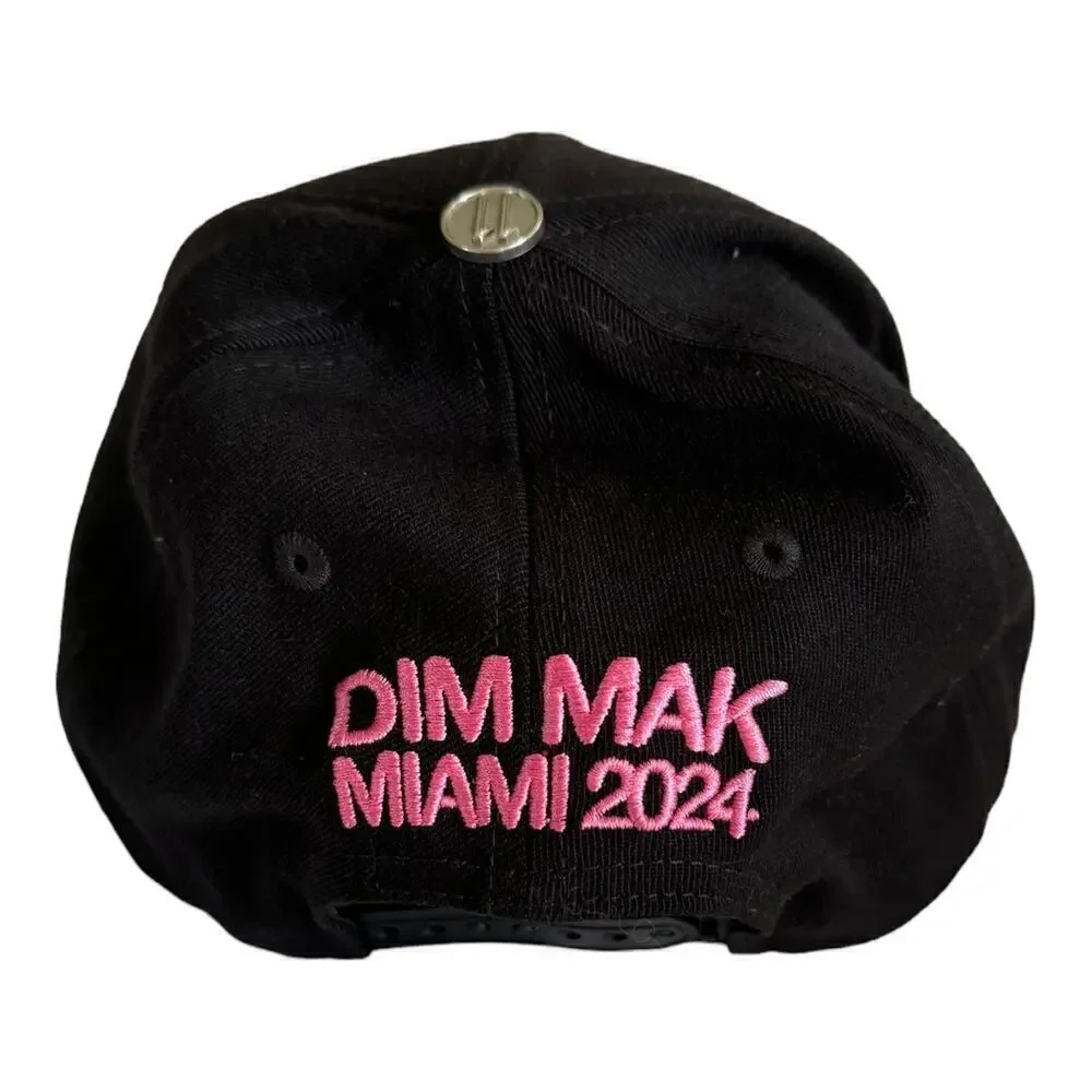 RARE E11EVEN Miami x Dim Mak 2024 SnapBack Dad Hat Black Dim Mak MMW Limited LE